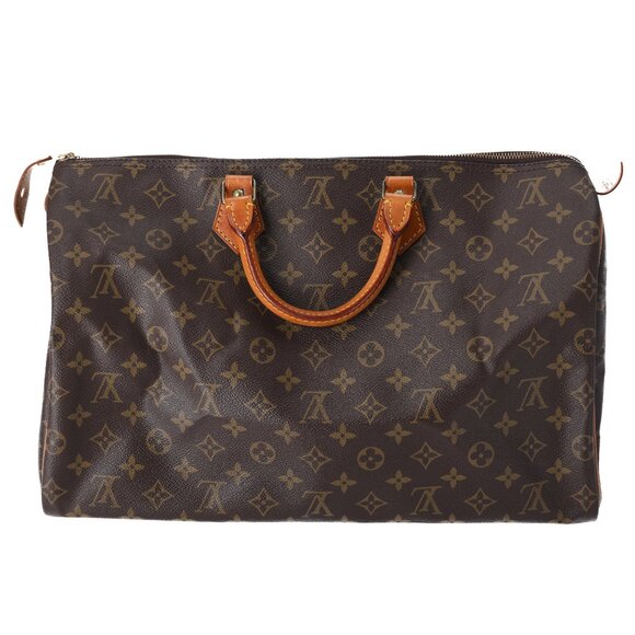 Louis Vuitton Speedy 40 Monogram Handbag M41522 Duffle Bag Brown - Picture 5 of 10
